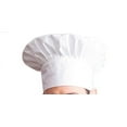 thumbnail image 2 of Chef Hat Adult Adjustable Elastic Baker Kitchen Cooking Chef Cap, White, 2 of 2