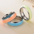 thumbnail image 3 of Opvise Simple Fashion Unisex Luminous Solid Color Glowing Ring Jewelry Accessory, 3 of 8