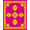 Pink, Pattern 4, variant on ODIKA 4'x6' Machine Washable Non-Slip Area Rug, Elegant Damask Artisan High Traffic Rug, Maroon, 523100
