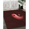 thumbnail image 3 of Ahgly Company Machine Washable Indoor Rectangle Transitional Chocolate Brown Area Rugs, 8' x 10', 3 of 7