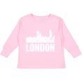 thumbnail image 3 of Inktastic London England City Skyline with Grunge Boys or Girls Long Sleeve Toddler T-Shirt, 3 of 5