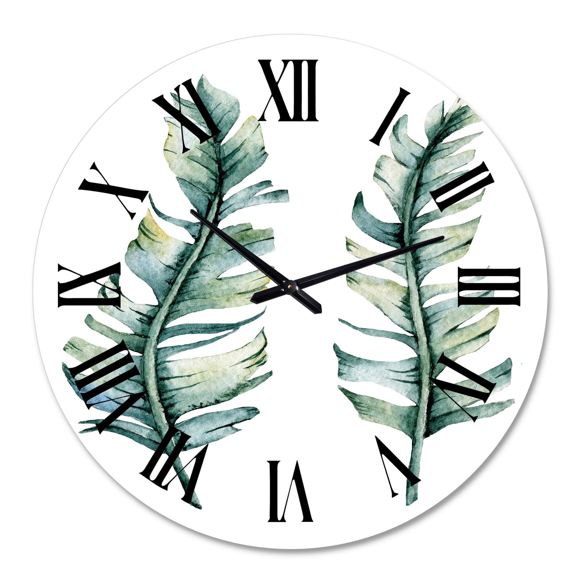 Designart 1 in Quartz Farmhouse Wall Clock