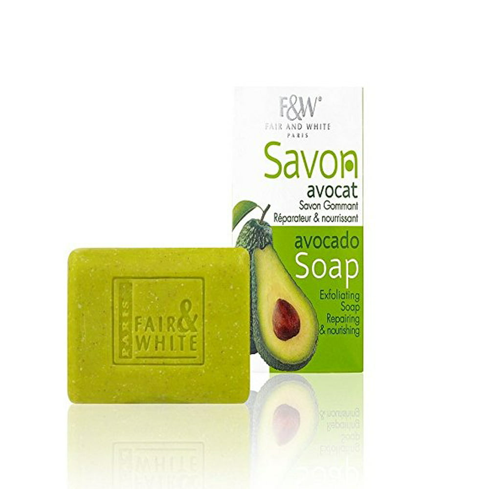 Exfoliating Avocado Bar Soap For Face and Body, Hydrates ...