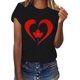 thumbnail image 4 of Camisas de Manga Corta para las Mujeres Impresión de Manga Corta Cuello Redondo, Camisa Casual de Poliéster para las Mujeres, Lavado de Manos, 4 of 6