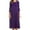 Purple, variant on Womens Dresses Ruffle Hot Pink Dress Long Sleeve Casual Fashion Pleated Midi Dresses for Women Crew Neck
