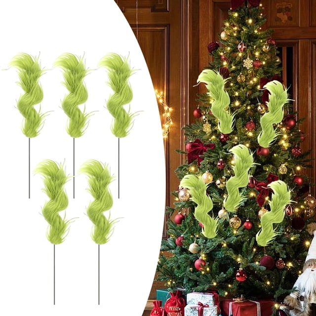 Elodie 5 Pieces Christmas Tree Picks Artificial Greenery Plants for Home Home Decor