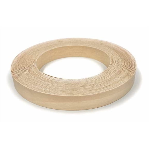 Birch 7/8 inch X 25 ft Roll of Plywood Edge Banding – Pre-glued Real Wood Veneer Edging – Flexible Veneer Edging – Easy Application Iron-on Edge Banding for Furniture Restoration