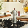 thumbnail image 4 of Alessi Pulcina 3-cup Espresso Stovetop Coffee Maker , Red, 4 of 6
