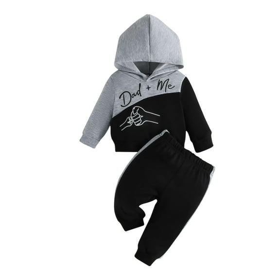 Yievot Fall Winter Toddler Girl Clothes Cartoons Printed Long Sleeve Sweatshirt Pullover Hooded Tops Joggers Pants Outfits Baby Boy Gifts