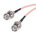 thumbnail image 4 of Cables Coaxiales Rg316 Bnc Macho A Bnc Macho Con Adaptador, Cable Coaxial RF de Baja Pérdida de 1pies (0.30 M) de Longitud, Color Naranja, 1 Ud., 4 of 7