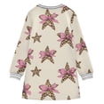 thumbnail image 6 of Girls' long-sleeved dress Starfish Butterfly Girls' A-line dress with ribbed cuffs Soft and comfortable, 6 of 6