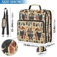 thumbnail image 2 of FORMRS Zipper Binder with Shoulder Strap 2-inch Ring 500 Sheet Capacity File Bag, Red Geometric, 2 of 5