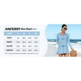 thumbnail image 3 of ANFERRY Rash Guards for Women Hooded Two-Way Full Zipper Sun Protection Jacket with Pockets Outdoor Running Hiking UPF 50+ Top, 3 of 7