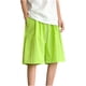 thumbnail image 2 of pstuiky Pantalones cortos para hombre, Pantalones cortos deportivos de verano para hombre, con cintura elástica, color liso, con bolsillo y cordón ajustable Pantalones cortos de golf, 2 of 9