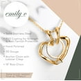thumbnail image 4 of Emily C Ring Holder Necklace - Stainless Steel Ring Keeper Necklaces - Women & Men Wedding Ring Holder Necklace - Women, Couples, Wife, Nurse, Doctor - Heart Ring Necklace Holder, 4 of 8