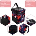thumbnail image 2 of LOVE Car Trash Can with Lid, Foldable Leak-Proof Car Garbage Can, Hanging Storage Bag, Car Trash Bin, 2 of 6
