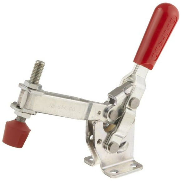 DE-STA-CO 247-U Vertical Hold-Down Toggle Locking Clamp with U-Shaped Bar and Flanged Base