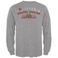 thumbnail image 2 of Bear California Republic Mens Long Sleeve T Shirt Light Heather Grey LG, 2 of 2