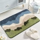 thumbnail image 4 of Alfombra de baño suave y absorbente | Base antideslizante para baño, cocina y entrada | Alfombra de poliéster de secado rápido | 40 x 60 cm (15,75 x 23,6 pulgadas), 4 of 6