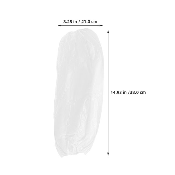 Toyvian Disposable Arm Sleeve Protectors for Work Waterproof Plastic Sleeves Transparent Versatile Use Lightweight