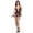 Black, variant on Women's Adult Lingerie Night Wear Lace Mesh Bustier with Garters