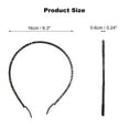 thumbnail image 5 of Unique Bargains Rhinestone Headband Faux Crystal Hair Hoop Hairband for Women Black, 5 of 7