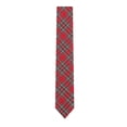 thumbnail image 2 of Corbata Tommy Hilfiger Royal Stuart para niño, tartán, color rojo, poliéster, 2 of 5