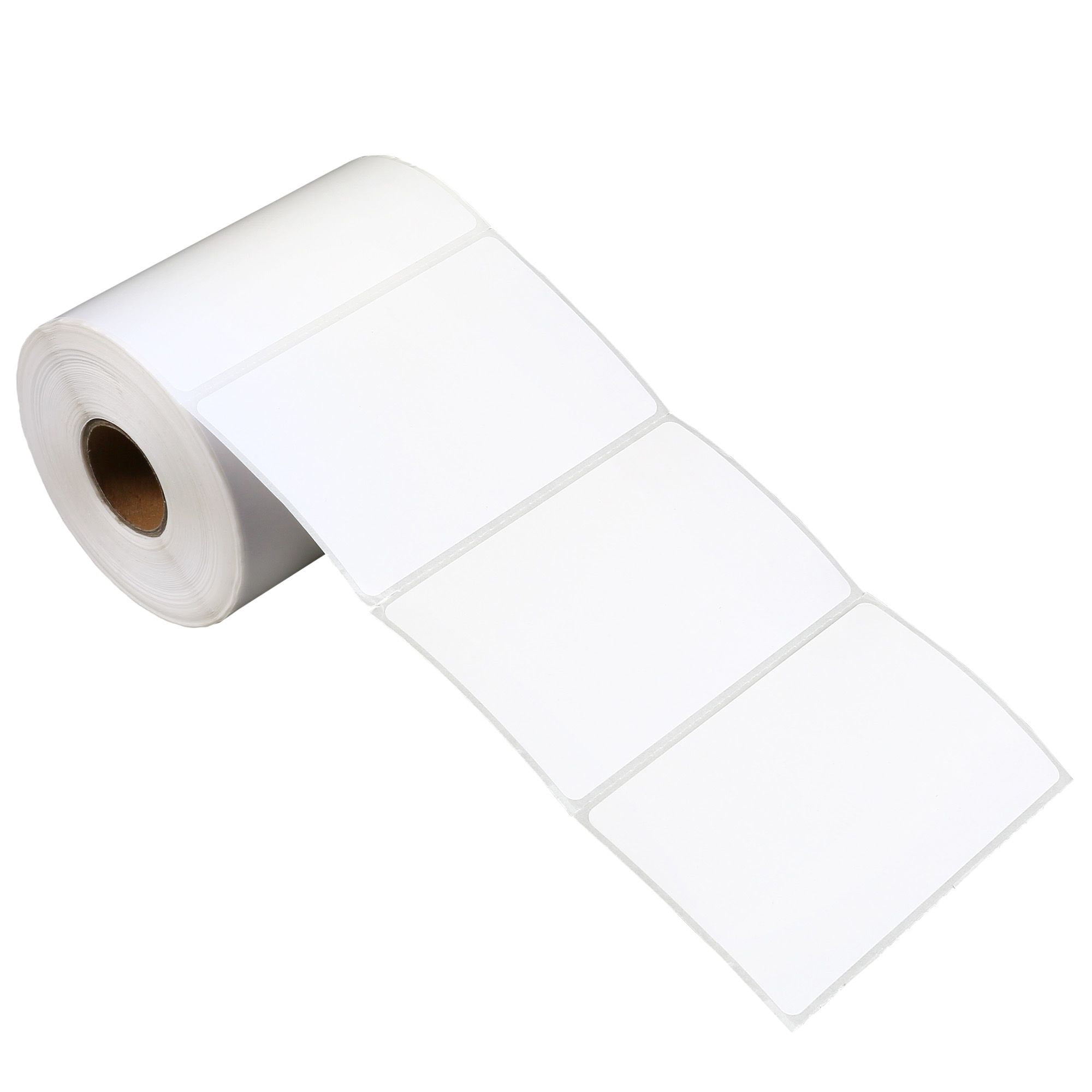 LotFancy 500Pcs Name Tag Stickers, 3.5x2.25 in Adhesive Blank Labels (White)