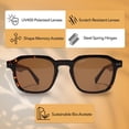 thumbnail image 4 of Gafas de Sol KIAURA Lautner Premium UV400 Polarizadas Havana, 4 of 9