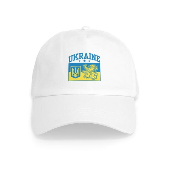 CafePress - Ukraine Cap - Adjustable 100% Brushed Unisex Casual Cotton Baseball Cap, Beige, 1