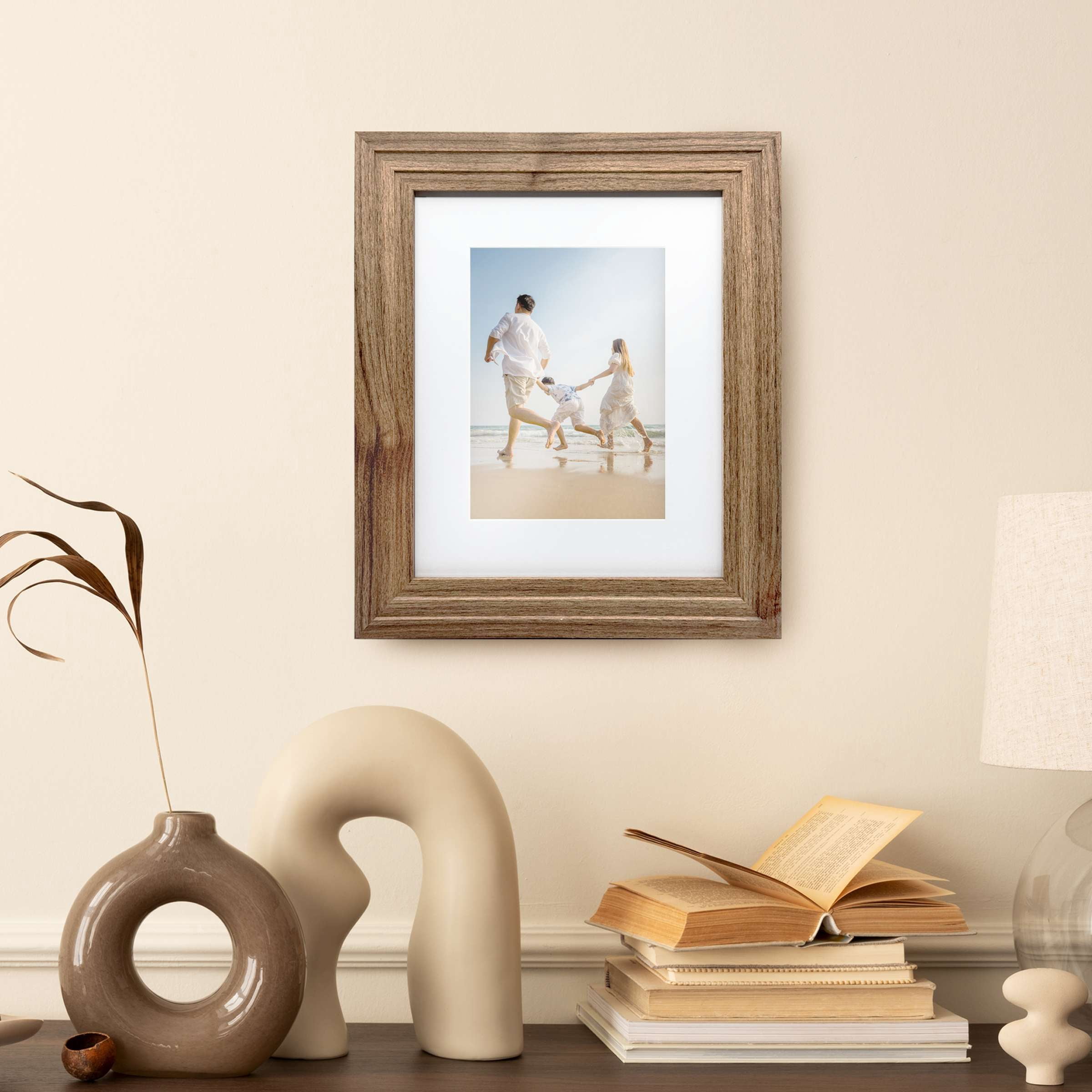 OneDesign Home 8X10 Dark Wood Picture Frame