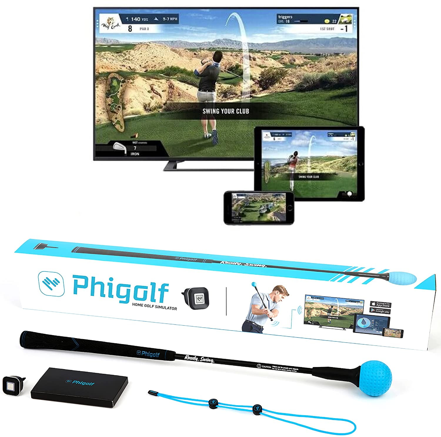 Phigolf Golf Simulator - Portable & Affordable Mobile Golf Simulator