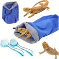 thumbnail image 2 of HLONK Bath Towel Bag with 2pcs Reptile Bathing Brush  Fast Drying Absorbent Lizard Towel  Bearded Dragon Accessories  Dragon Towel for Gecko/lizard/Leopard Gecko/Bearded Dragon Pool, 2 of 6
