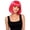 Hot Pink, variant on Underwraps Light Pink Bob Wig with Bangs, Glueless Bob Wigs for Cosplay, Costume, Party Wigs for Women & Men One Size
