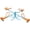 Multicolor 57, variant on 360° Rotating Seesaw for Kids 2-Person with Backrest, Stainless Steel Indoor Outdoor Playground Rocking Horse for Toddlers, 104L x 36W x 28H Inches, Multicolor