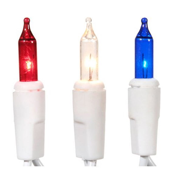 Darice Patriotic Decor - Red White Blue 50 Bulb Light Stand