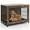 M, variant on Demi Bonn 27" Dog Crate Furniture, Indoor Dog Kennel with Double Lockable Doors and Removable Tray, Decorative Pet Cage Dog House, Brown