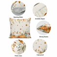 thumbnail image 6 of Throw Pillow Covers, Orange Green Pumpkins Fall Decorative Throw Pillow Covers 20x20 Inch, Thanksgiving Maple Leaf Retro Square Linen Pillow Cases for Couch/Living Room/Sofa, 6 of 9