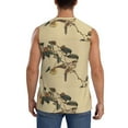 thumbnail image 4 of Bingfone Vintage Bird Pattern Men's Tank Tops Workout Sleeveless Tee Shirts Running Beach Tanks for Men-X-Large, 4 of 8