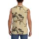 thumbnail image 4 of Fotbe Vintage Bird Men's Camiseta sin Mangas Estampada para Hombres, Playera Casual para Gimnasio, Entrenamiento, Playa-Large, 4 of 7
