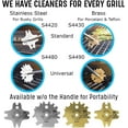 thumbnail image 6 of The Sage Owl BBQ Grill Scraper Bristle Free 17’Handle -  Barbecue Grilling Cleaning Scrub Brush, 6 of 9