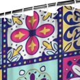 thumbnail image 3 of Multicolor Ethnic Geometric Patchwork Pattern Shower Curtain 72"x84" ,Bathroom Decorative Shower Curtains Set with 12 Hooks,Modern Waterproof Washable Shower Curtain, 3 of 6