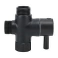 thumbnail image 1 of Shower Diverter Valve, 3 Way G1/2 Copper Shower Arm Diverter Valve for Hand Held Showerhead and Fixed Spray Universal Component Replacement Part, 1 of 7