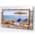 thumbnail image 2 of Framed Effect Beach with Chairs Umbrella, 2 of 3