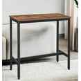 thumbnail image 2 of Industrial Narrow Bar Table, 15.7" x 39.4" x 35.4", Rustic Brown & Ink Black,High Pub Table, 2 of 6