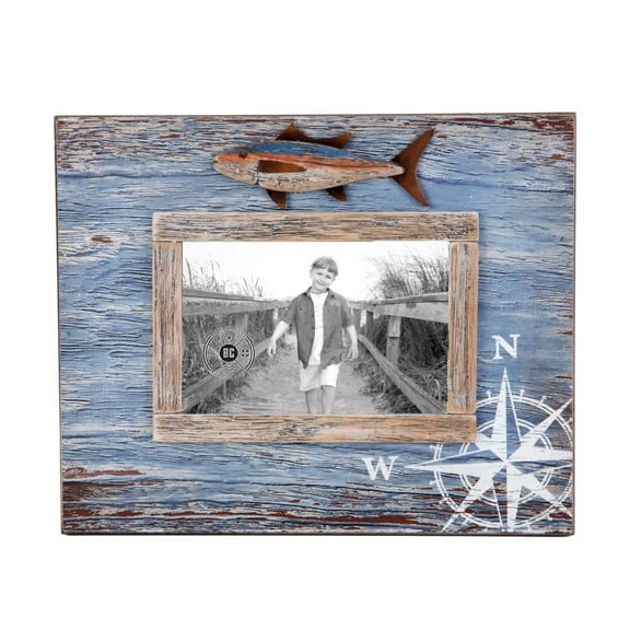 Blackfin Tuna 4 x 6 Photo Frame Picture Holder Nautical Lake Coastal Photo Frame for Wall Shelf or Tabletop Decor Decoration