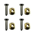 thumbnail image 1 of 4 Set Hydrofoil Mounting T Nuts M8 Steel Lightweight Sliding T Nuts Hydrofoil T Nuts Set Durable for Paddle Board Hydrofoil Tracks Fittings Gold, 1 of 10