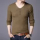 thumbnail image 3 of Ropa para hombre Jerseys Camiseta Suéter de punto liso negro Sudaderas baratas a rayas para hombre Cuello de cigarrillo Manga larga 100% Street A, 3 of 5