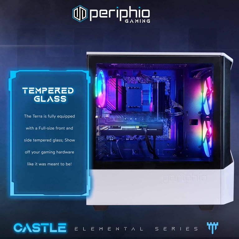 Periphio Terra Gaming PC, AMD Ryzen 5 4.4GHz, Radeon Vega 7, 1TB