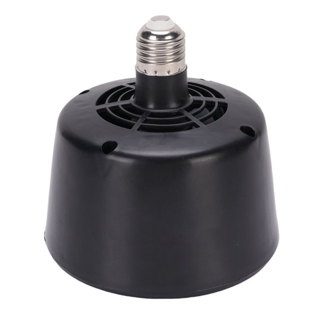Reptile Heat Bulb, Energy Efficient Operating Waterproofing Security Temperature Control Chicken Heat Lamp Bulb for Outdoor Coop Reptile RabbitsBlack